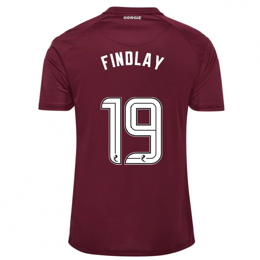 Danxen Męski Stuart Findlay #19 Burgund Biały Domowa Koszulka 2025/26 Koszulki Klubowe