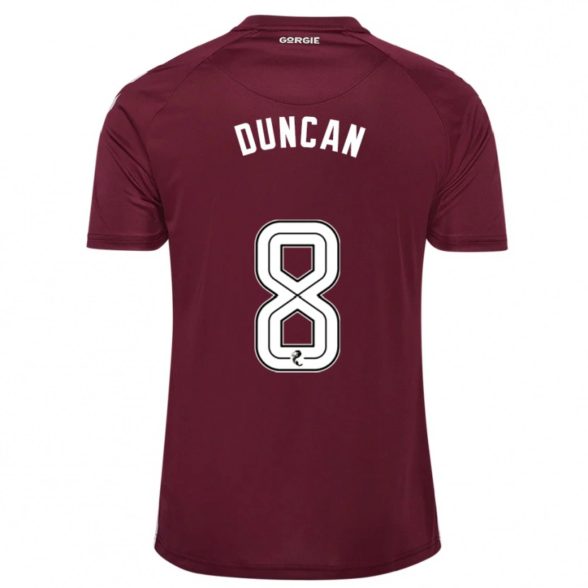 Danxen Męski Ryan Duncan #8 Burgund Biały Domowa Koszulka 2025/26 Koszulki Klubowe