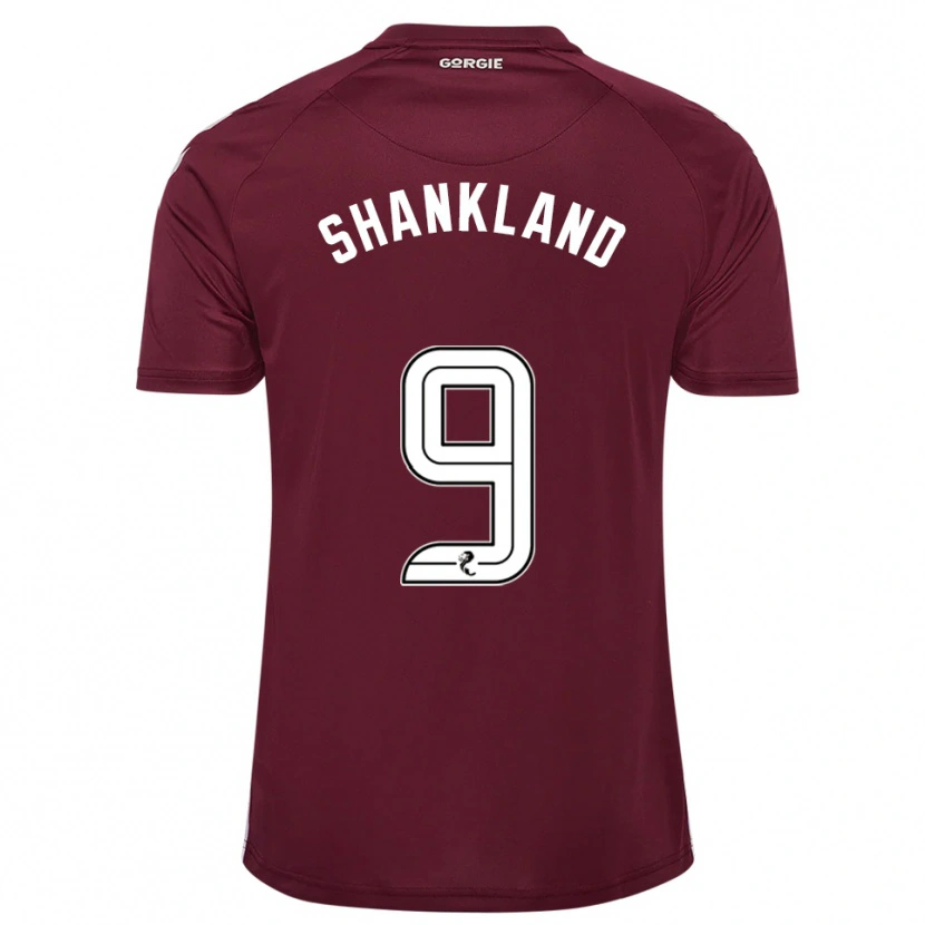 Danxen Męski Lawrence Shankland #9 Burgund Biały Domowa Koszulka 2025/26 Koszulki Klubowe
