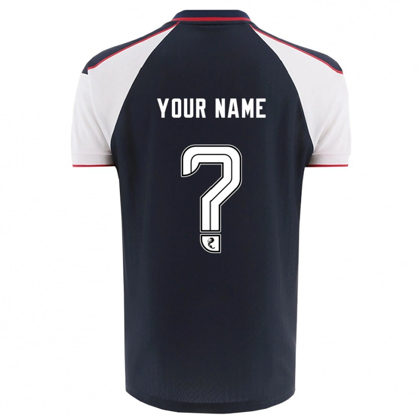 Danxen Męski Twoje Imię #0 Granatowy Biały Domowa Koszulka 2025/26 Koszulki Klubowe