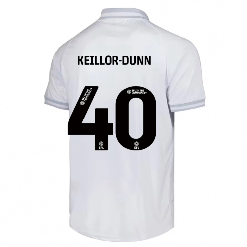 Danxen Męski Davis Keillor-Dunn #40 Biały Szary Czarny Wyjazdowa Koszulka 2025/26 Koszulki Klubowe