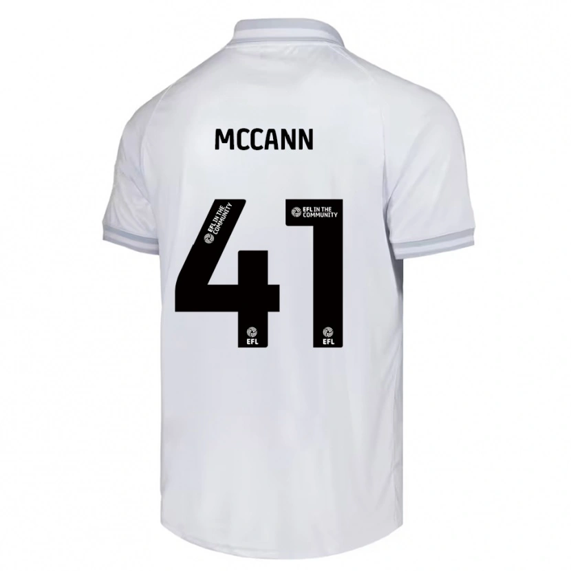 Danxen Męski Bayley Mccann #41 Biały Szary Czarny Wyjazdowa Koszulka 2025/26 Koszulki Klubowe