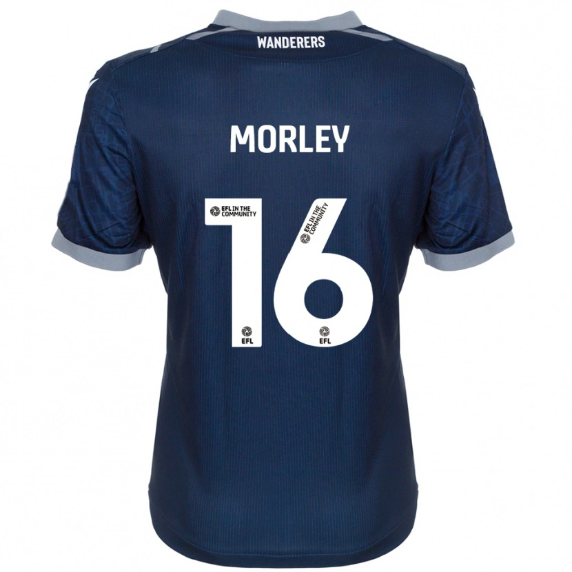 Danxen Męski Aaron Morley #16 Granatowy Szary Wyjazdowa Koszulka 2025/26 Koszulki Klubowe