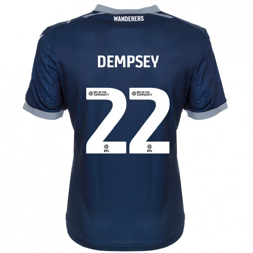 Danxen Męski Kyle Dempsey #22 Granatowy Szary Wyjazdowa Koszulka 2025/26 Koszulki Klubowe