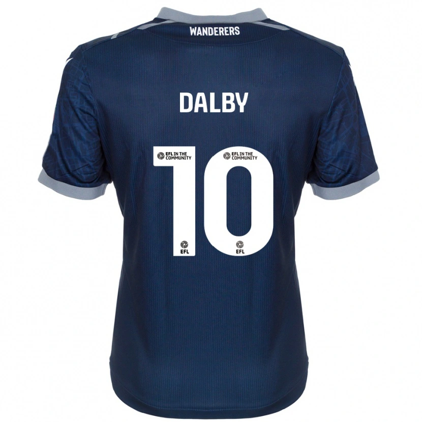 Danxen Męski Sam Dalby #10 Granatowy Szary Wyjazdowa Koszulka 2025/26 Koszulki Klubowe