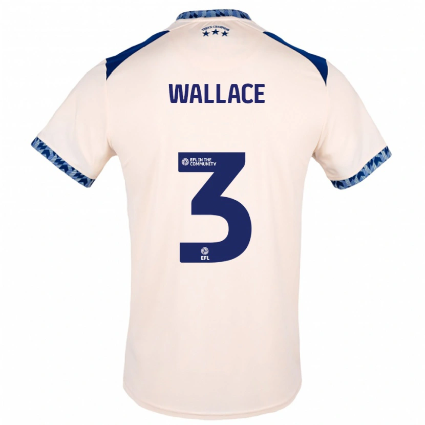 Danxen Męski Murray Wallace #3 Złamana Biel Granatowy Wyjazdowa Koszulka 2025/26 Koszulki Klubowe
