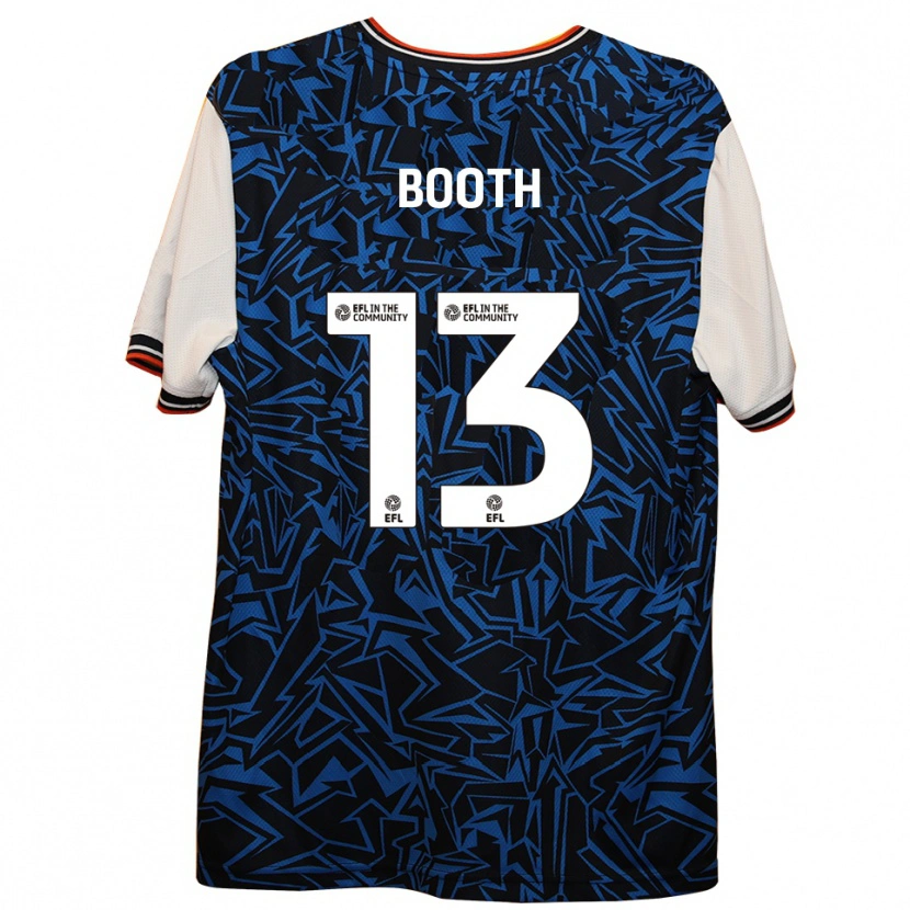 Danxen Męski Charlie Booth #13 Niebieski Czarny Biały Wyjazdowa Koszulka 2025/26 Koszulki Klubowe