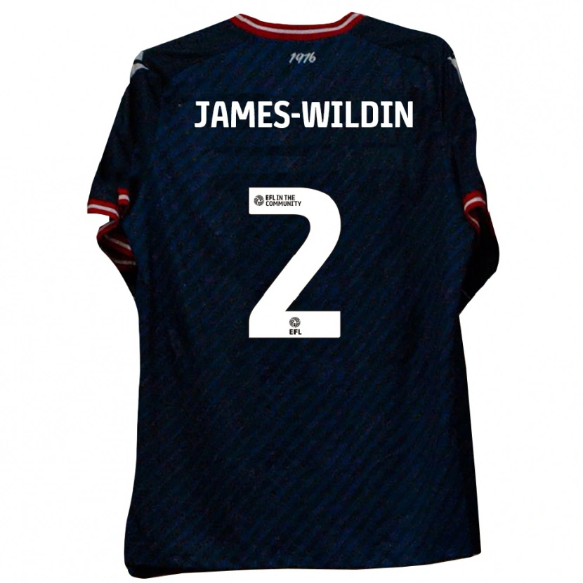 Danxen Męski Luther James-Wildin #2 Granatowy Czerwony Wyjazdowa Koszulka 2025/26 Koszulki Klubowe