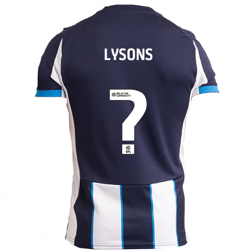 Danxen Męski Emma Lysons #0 Biały Granatowy Wyjazdowa Koszulka 2025/26 Koszulki Klubowe