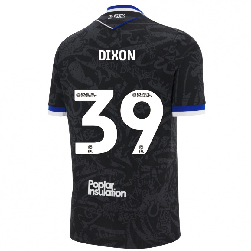 Danxen Męski Quincy Dixon #39 Czarny Biały Wyjazdowa Koszulka 2025/26 Koszulki Klubowe