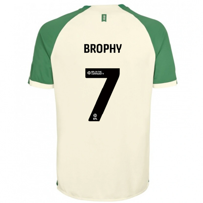 Danxen Męski James Brophy #7 Złamana Biel Zielony Wyjazdowa Koszulka 2025/26 Koszulki Klubowe