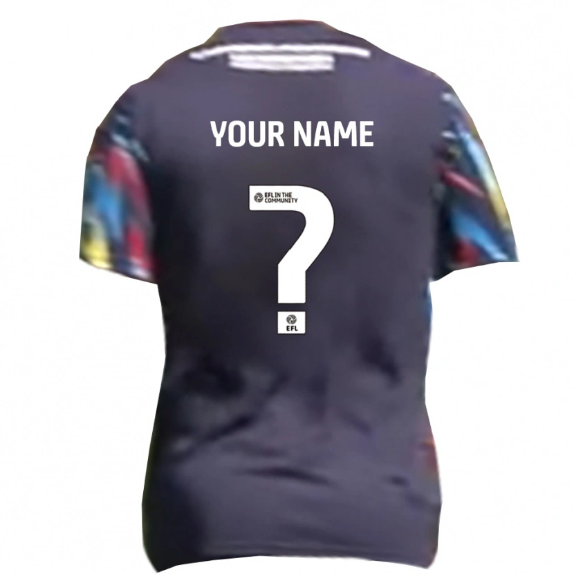 Danxen Męski Twoje Imię #0 Granatowy Żółty Czerwony Wyjazdowa Koszulka 2025/26 Koszulki Klubowe