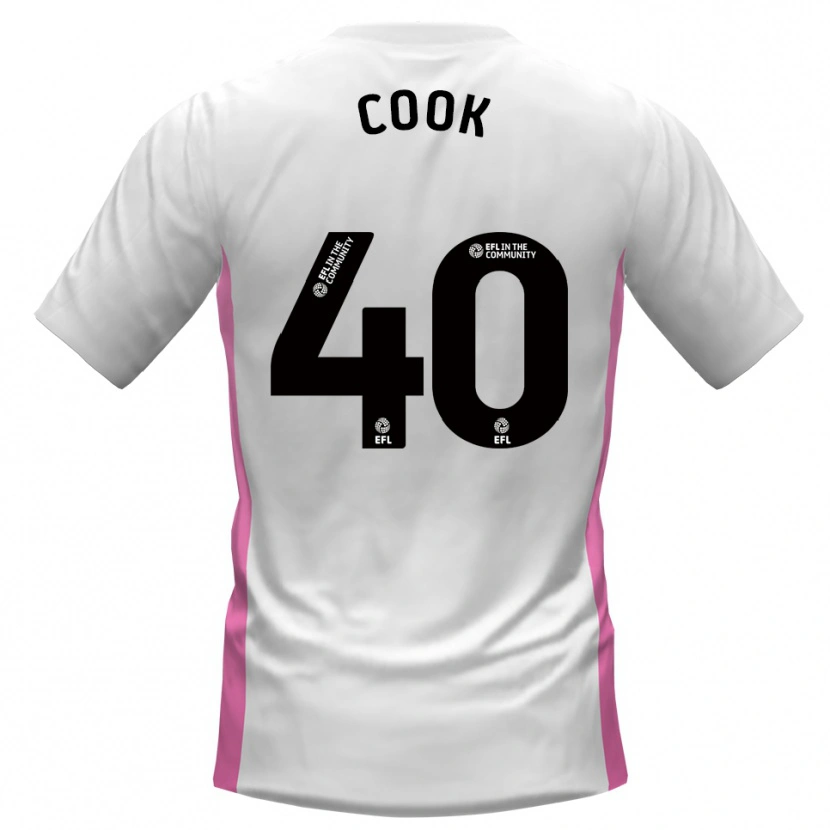 Danxen Męski Connor Cook #40 Biały Czerwony Wyjazdowa Koszulka 2025/26 Koszulki Klubowe
