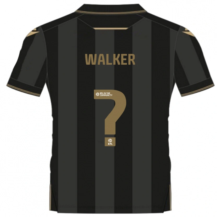 Danxen Męski Jonah Walker #0 Czarny Złoty Wyjazdowa Koszulka 2025/26 Koszulki Klubowe