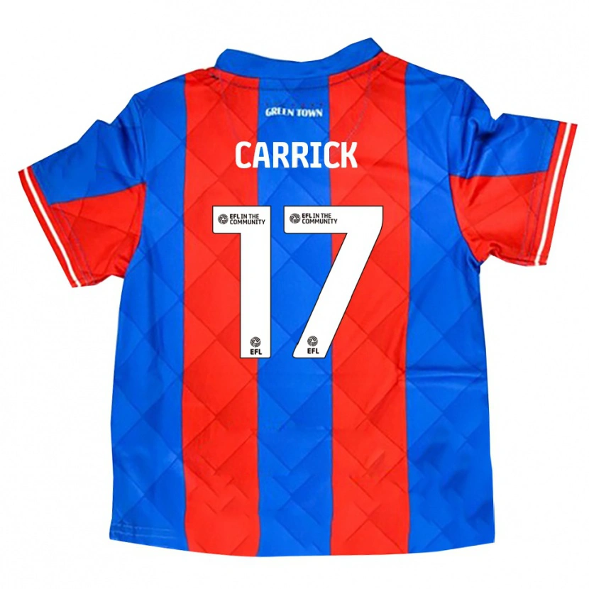 Danxen Męski Charlie Carrick #17 Niebieski Czerwony Biały Wyjazdowa Koszulka 2025/26 Koszulki Klubowe