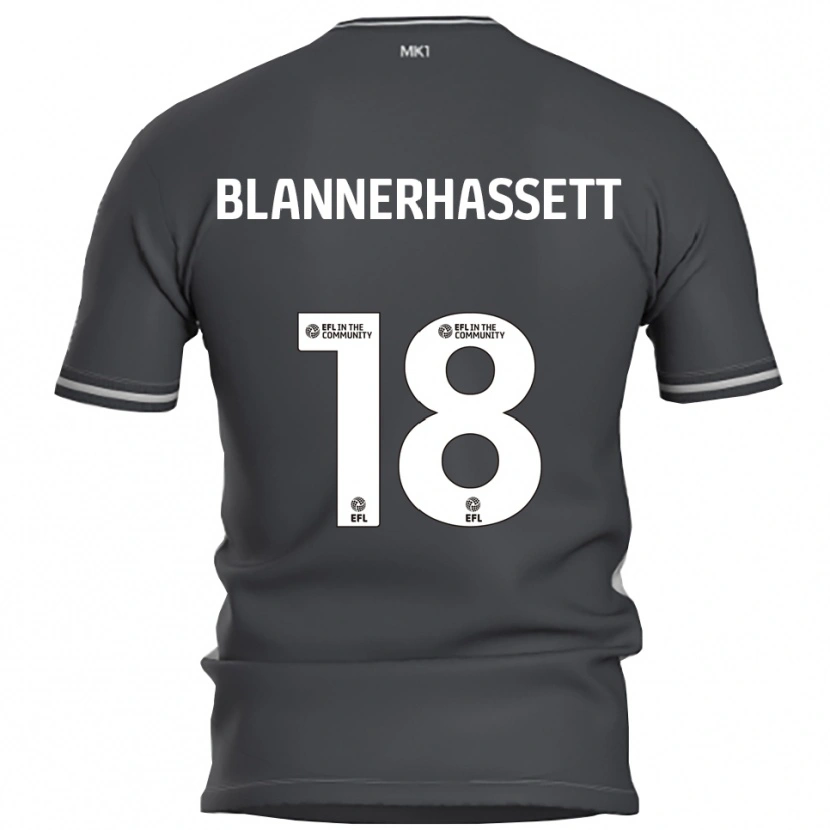 Danxen Męski Tommy Blannerhassett #18 Szary Srebrny Wyjazdowa Koszulka 2025/26 Koszulki Klubowe