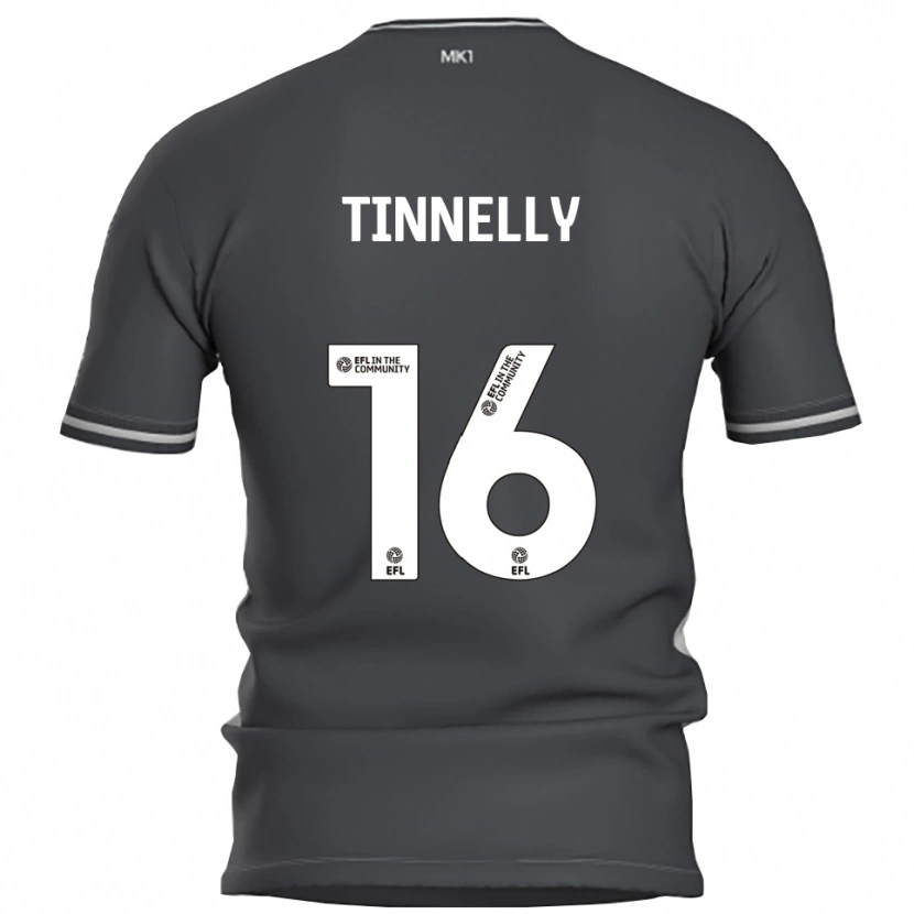 Danxen Męski Becky Tinnelly #16 Szary Srebrny Wyjazdowa Koszulka 2025/26 Koszulki Klubowe