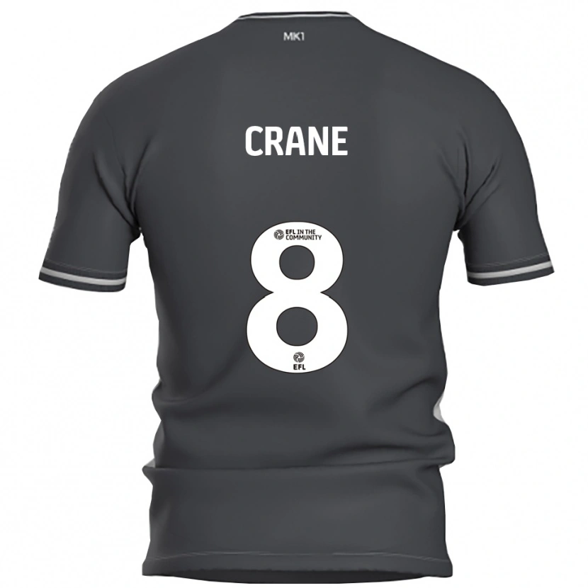 Danxen Męski Max Crane #8 Szary Srebrny Wyjazdowa Koszulka 2025/26 Koszulki Klubowe