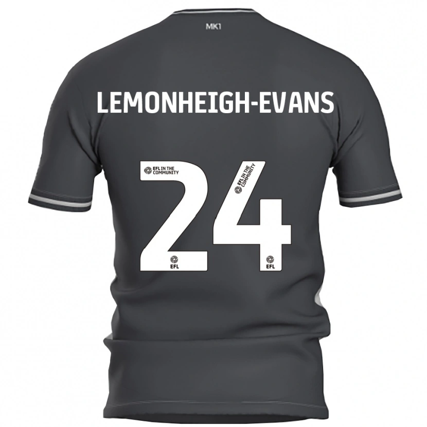 Danxen Męski Connor Lemonheigh-Evans #24 Szary Srebrny Wyjazdowa Koszulka 2025/26 Koszulki Klubowe