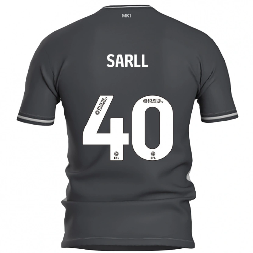 Danxen Męski Amelie Sarll #40 Szary Srebrny Wyjazdowa Koszulka 2025/26 Koszulki Klubowe