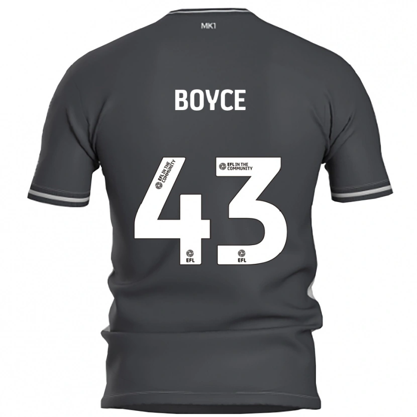 Danxen Męski Kyle Boyce #43 Szary Srebrny Wyjazdowa Koszulka 2025/26 Koszulki Klubowe