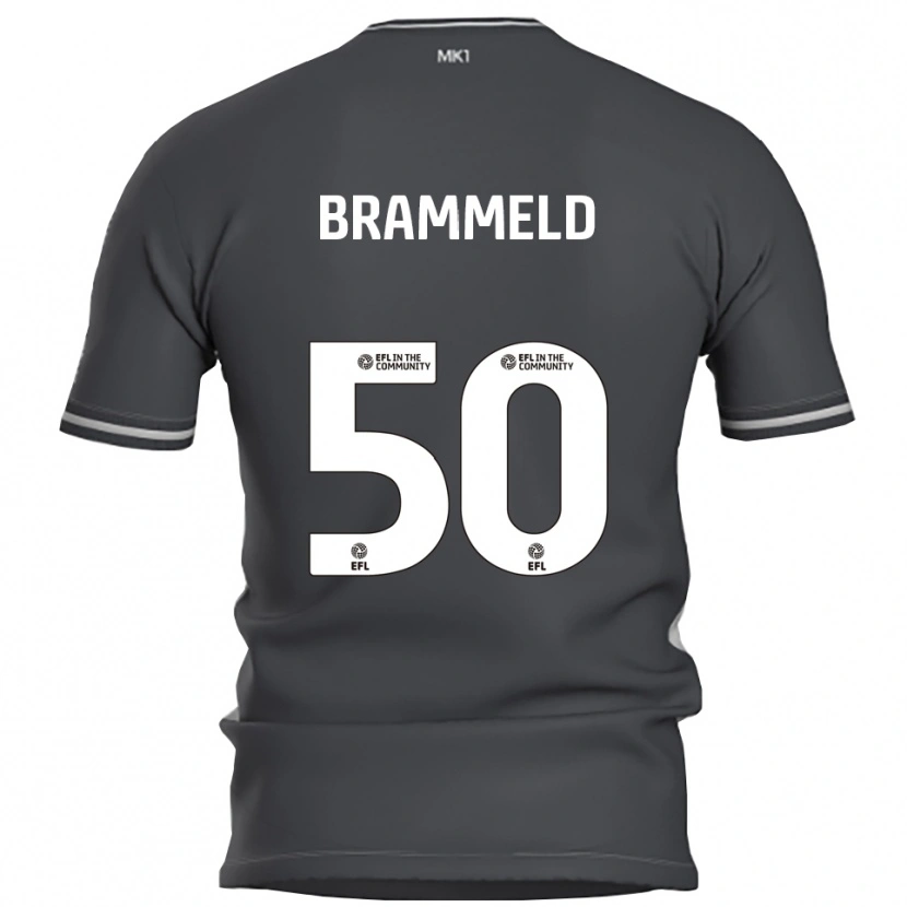 Danxen Męski Michael Brammeld #50 Szary Srebrny Wyjazdowa Koszulka 2025/26 Koszulki Klubowe