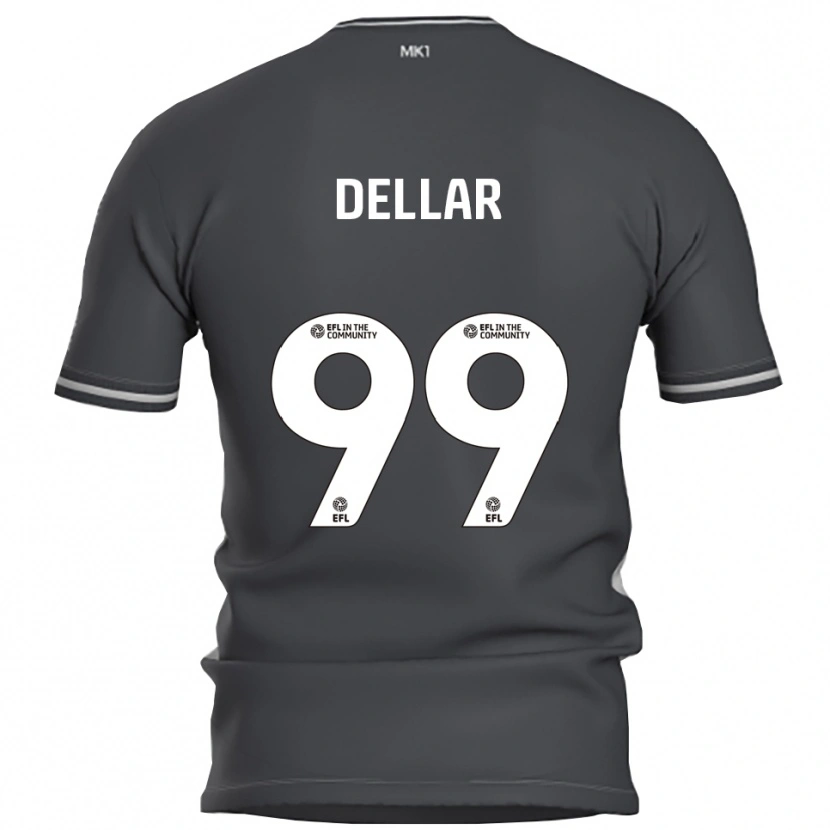 Danxen Męski Megan Dellar #99 Szary Srebrny Wyjazdowa Koszulka 2025/26 Koszulki Klubowe