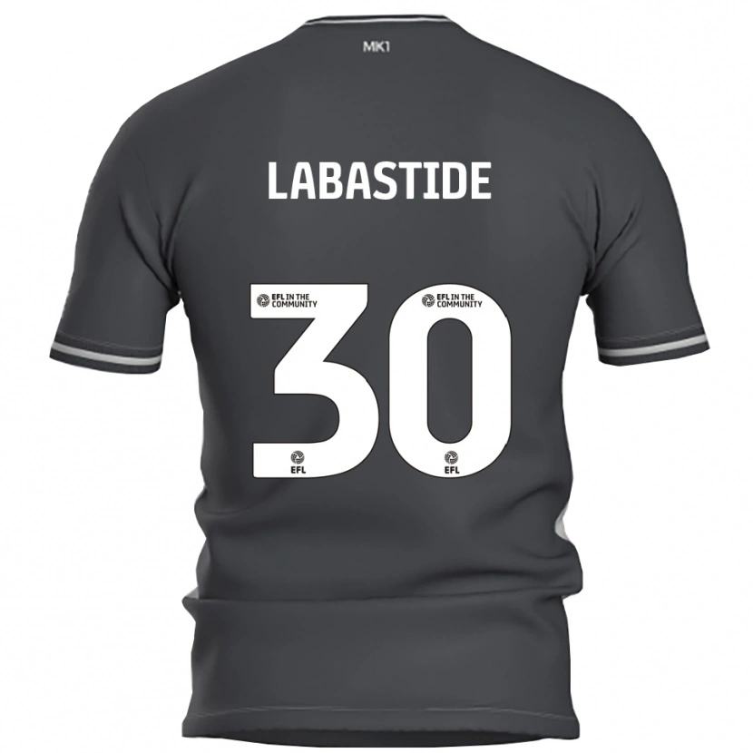 Danxen Męski Zara Labastide #30 Szary Srebrny Wyjazdowa Koszulka 2025/26 Koszulki Klubowe