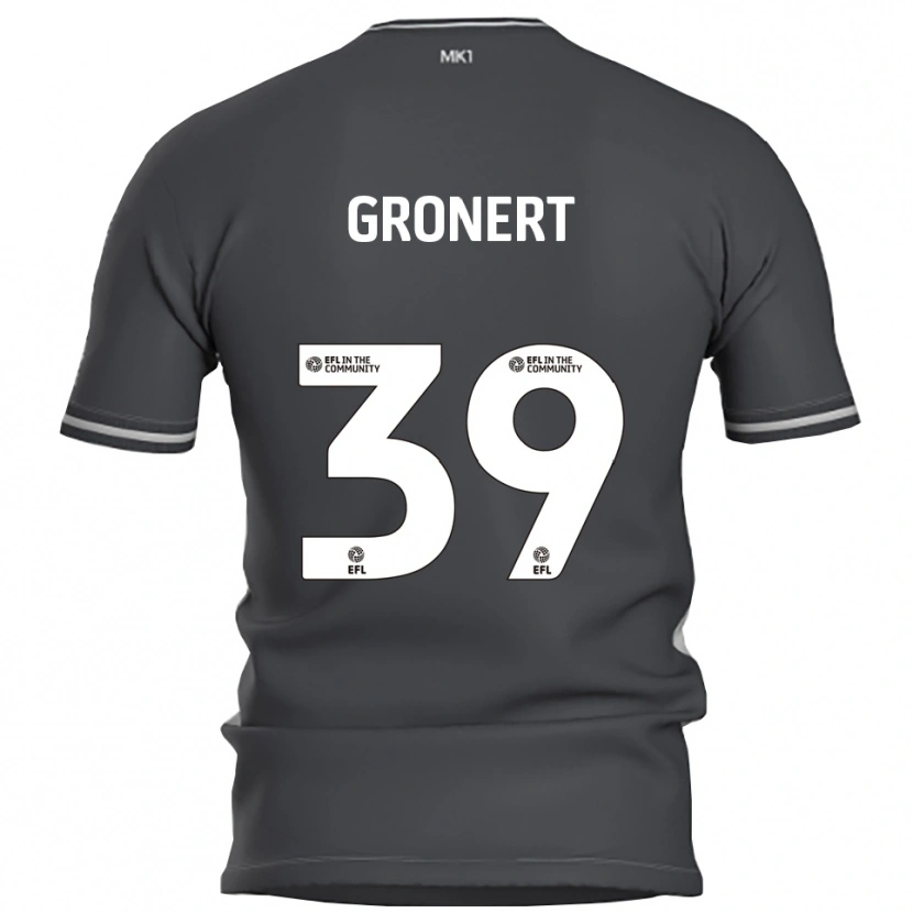 Danxen Męski Alex Gronert #39 Szary Srebrny Wyjazdowa Koszulka 2025/26 Koszulki Klubowe