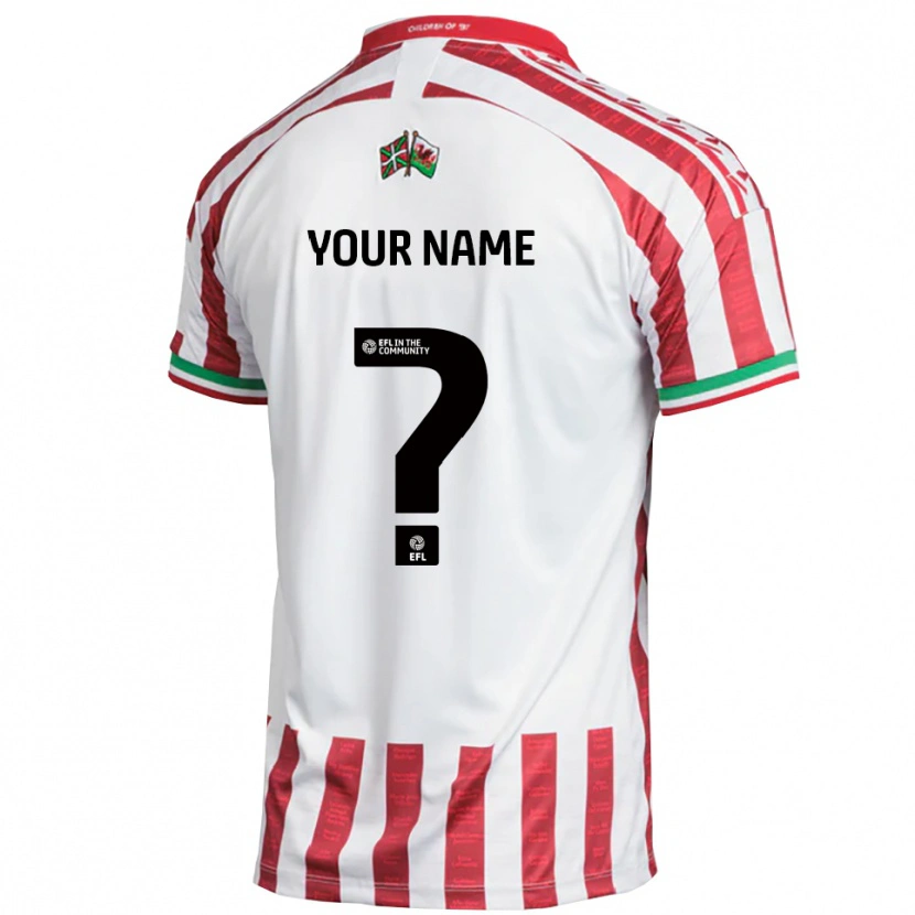 Danxen Męski Twoje Imię #0 Czerwony Biały Wyjazdowa Koszulka 2025/26 Koszulki Klubowe