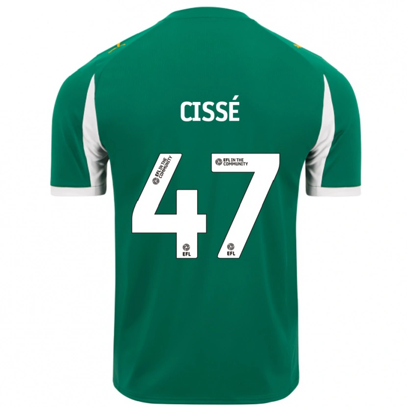 Danxen Męski Cassius Cissé #47 Zielony Biały Wyjazdowa Koszulka 2025/26 Koszulki Klubowe