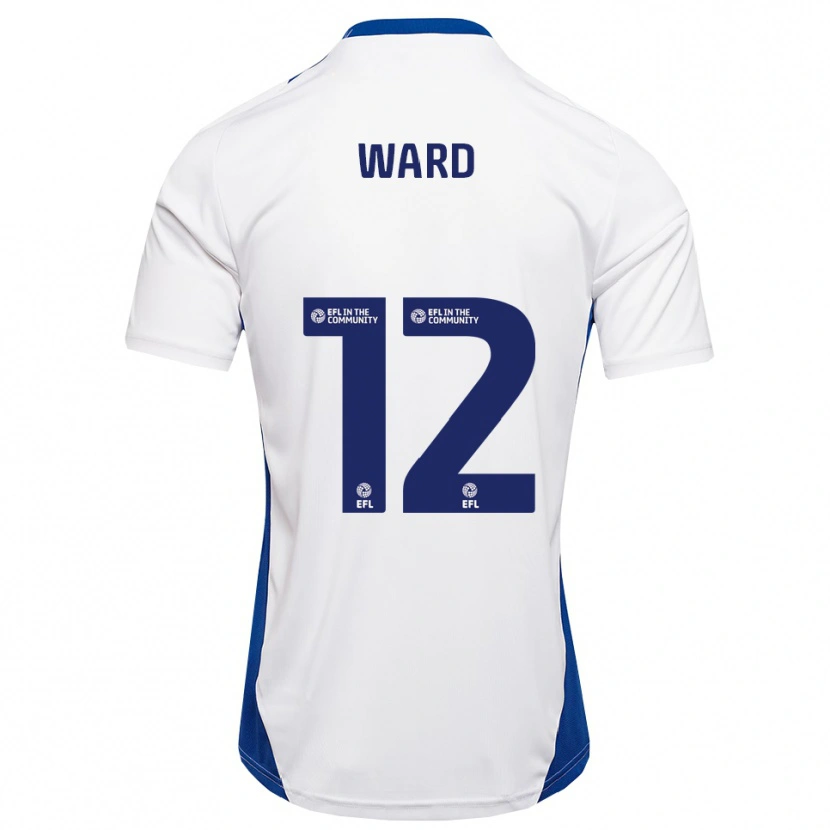 Danxen Męski Lewis Ward #12 Biały Niebieski Wyjazdowa Koszulka 2025/26 Koszulki Klubowe