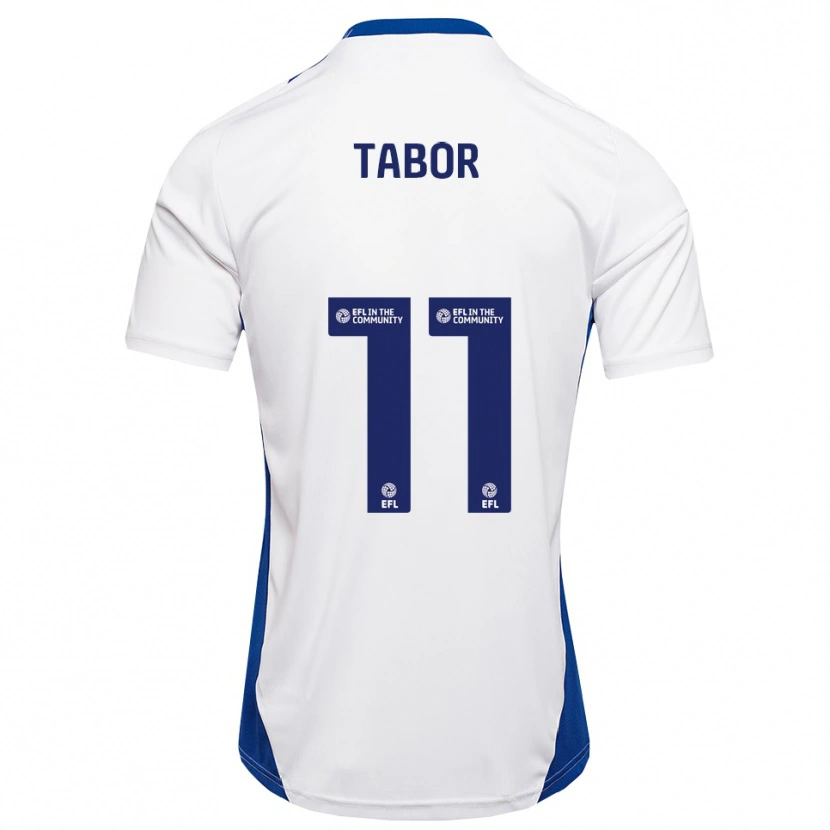 Danxen Męski Jake Tabor #11 Biały Niebieski Wyjazdowa Koszulka 2025/26 Koszulki Klubowe