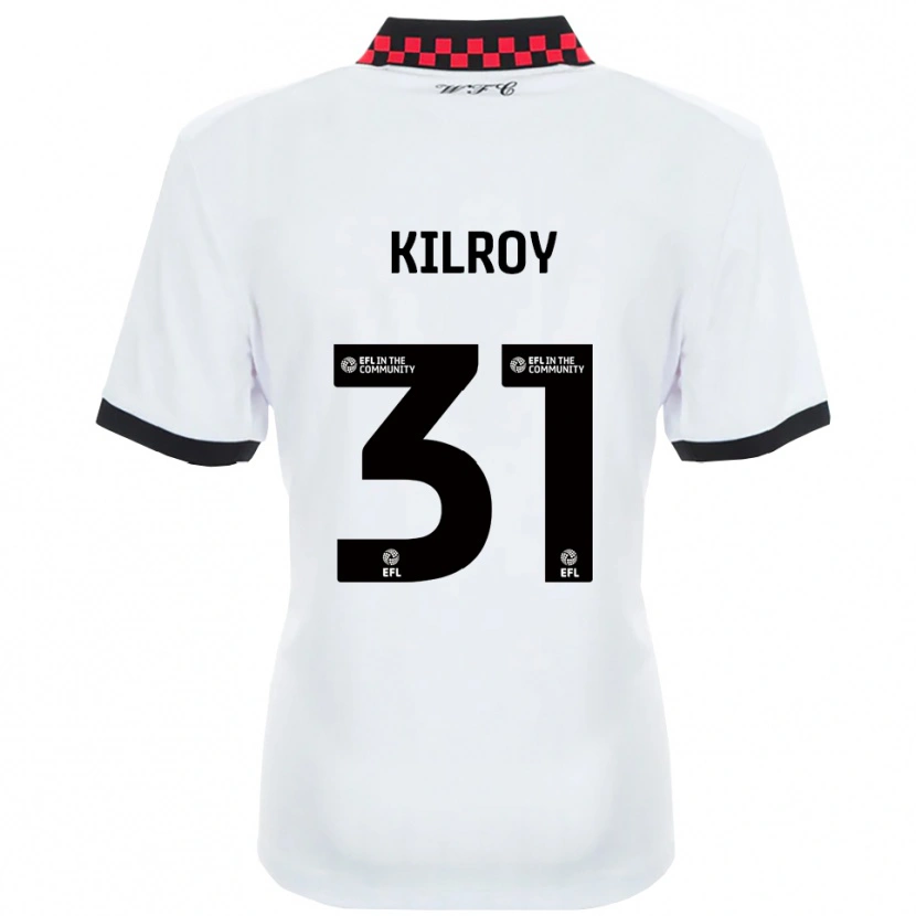 Danxen Męski Jenson Kilroy #31 Biały Czarny Wyjazdowa Koszulka 2025/26 Koszulki Klubowe