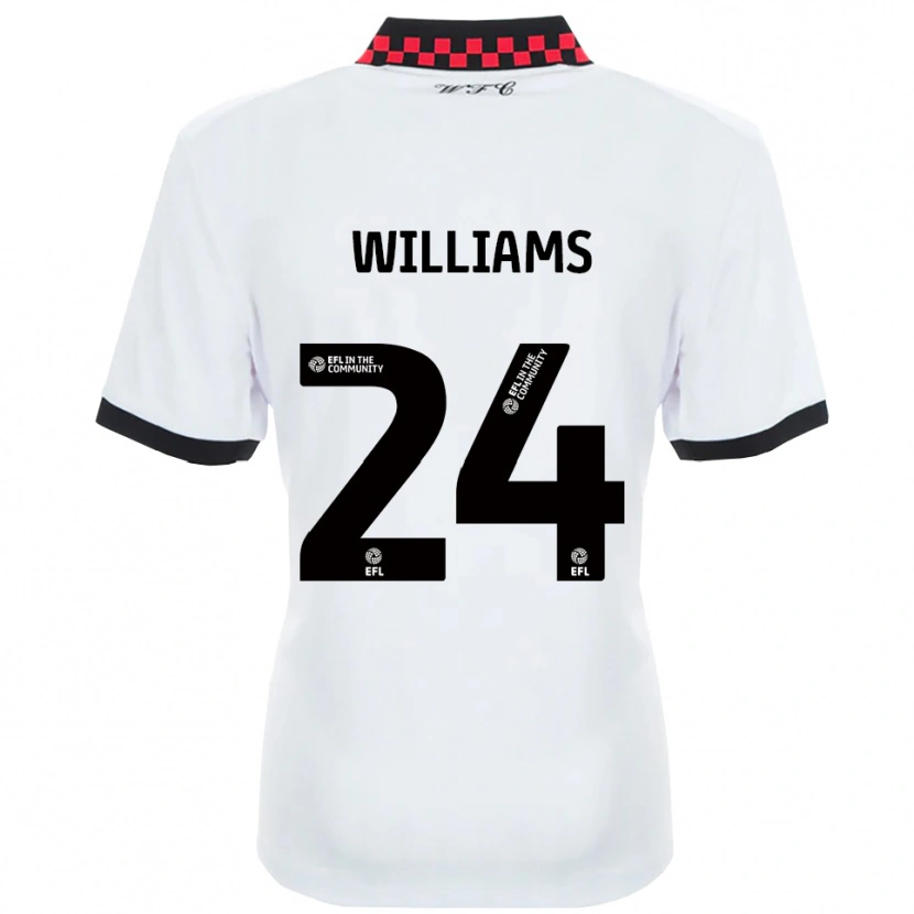 Danxen Męski Harry Williams #24 Biały Czarny Wyjazdowa Koszulka 2025/26 Koszulki Klubowe