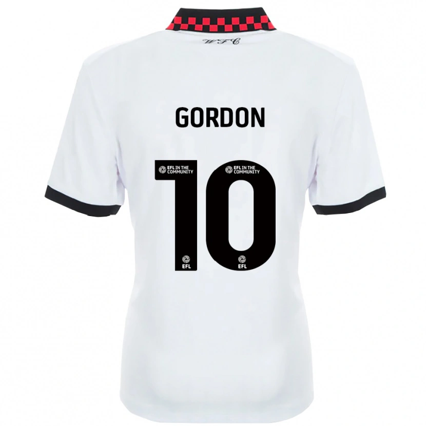 Danxen Męski Josh Gordon #10 Biały Czarny Wyjazdowa Koszulka 2025/26 Koszulki Klubowe