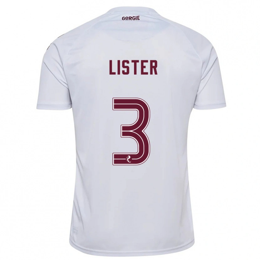 Danxen Męski Henry James #3 Biały Burgund Wyjazdowa Koszulka 2025/26 Koszulki Klubowe