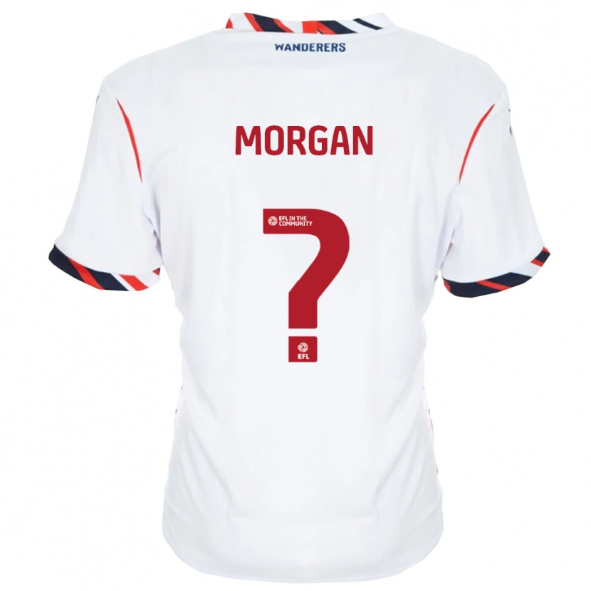 Danxen Kobiety Abigail Morgan #0 Biały Czerwony Domowa Koszulka 2025/26 Koszulki Klubowe