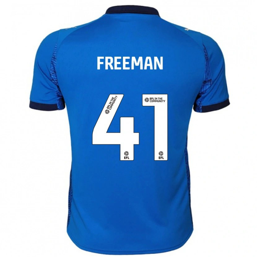 Danxen Kobiety Noah Freeman #41 Niebieski Biały Domowa Koszulka 2025/26 Koszulki Klubowe