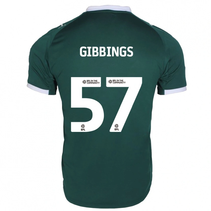 Danxen Kobiety Cole Gibbings #57 Zielony Biały Domowa Koszulka 2025/26 Koszulki Klubowe