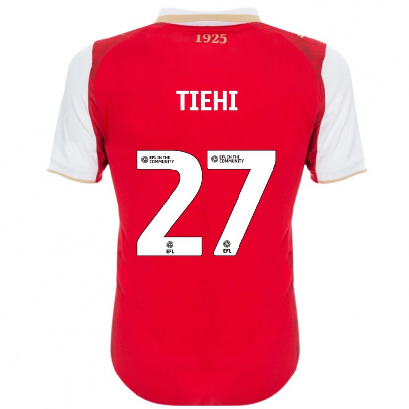 Danxen Kobiety Christ Tiehi #27 Czerwony Biały Domowa Koszulka 2025/26 Koszulki Klubowe