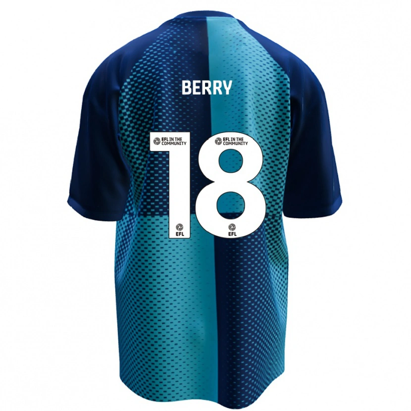 Danxen Kobiety James Berry #18 Niebieski Błękitny Domowa Koszulka 2025/26 Koszulki Klubowe