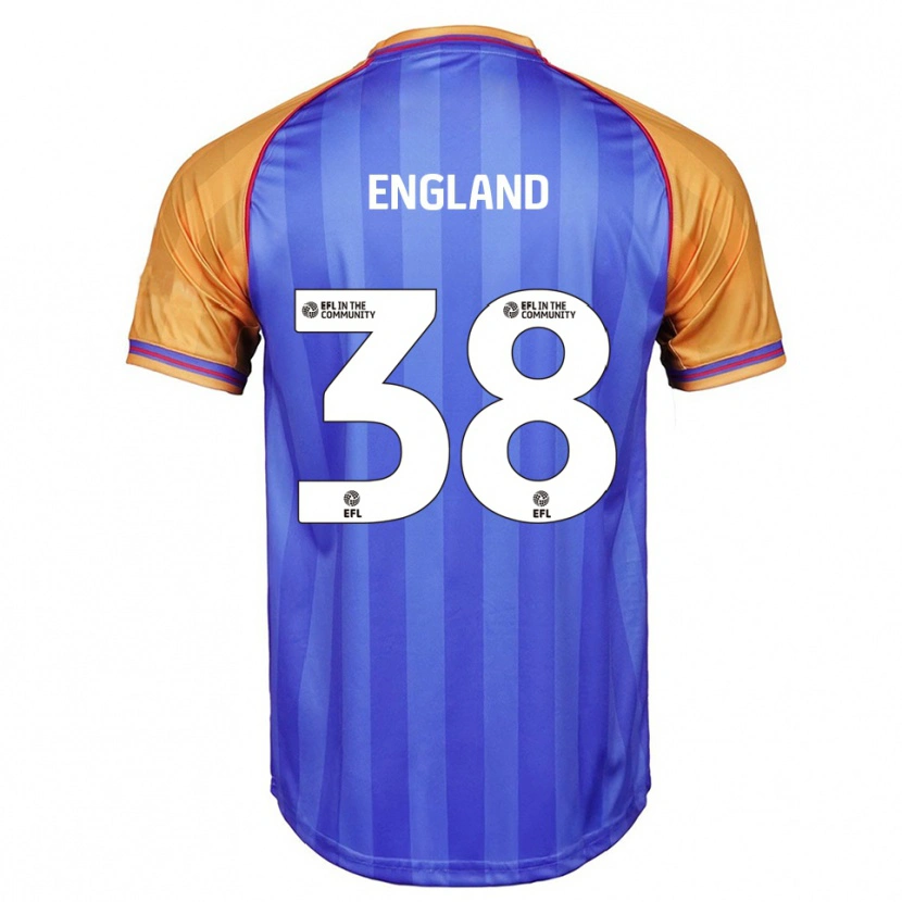 Danxen Kobiety Isaac England #38 Niebieski Pomarańczowy Domowa Koszulka 2025/26 Koszulki Klubowe