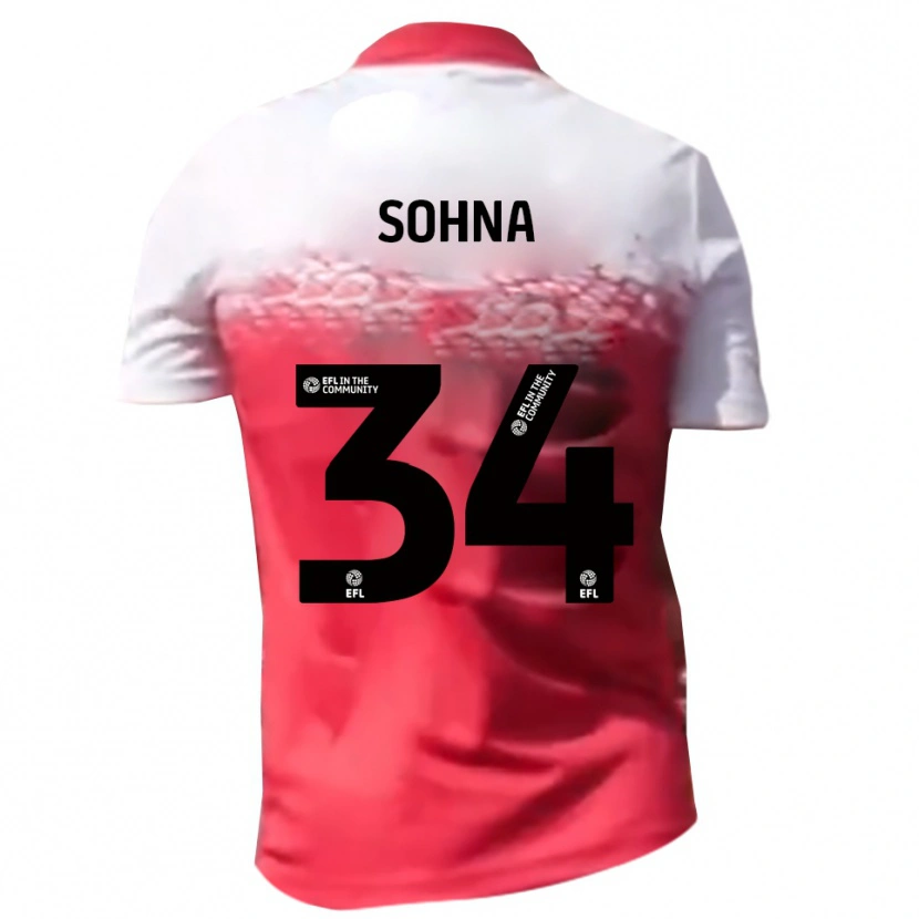 Danxen Kobiety Sheikh Sohna #34 Czerwony Biały Domowa Koszulka 2025/26 Koszulki Klubowe