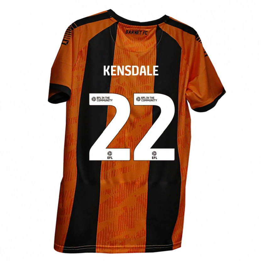 Danxen Kobiety Ollie Kensdale #22 Pomarańczowy Czarny Domowa Koszulka 2025/26 Koszulki Klubowe