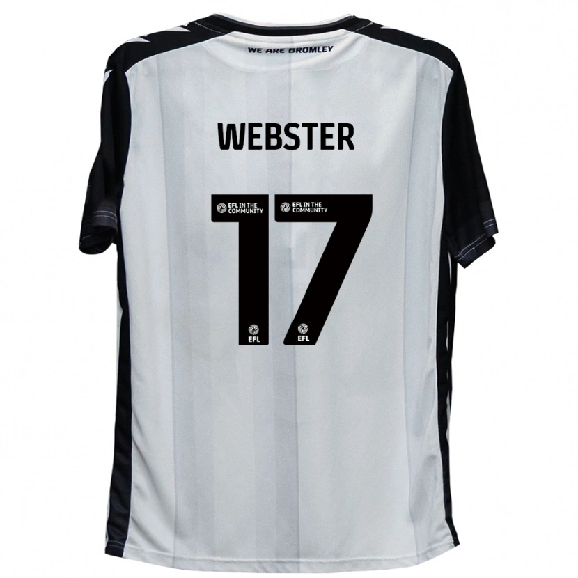 Danxen Kobiety Byron Webster #17 Biały Czarny Domowa Koszulka 2025/26 Koszulki Klubowe