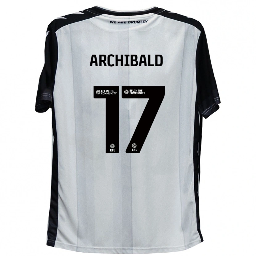 Danxen Kobiety Sam Archibald #17 Biały Czarny Domowa Koszulka 2025/26 Koszulki Klubowe