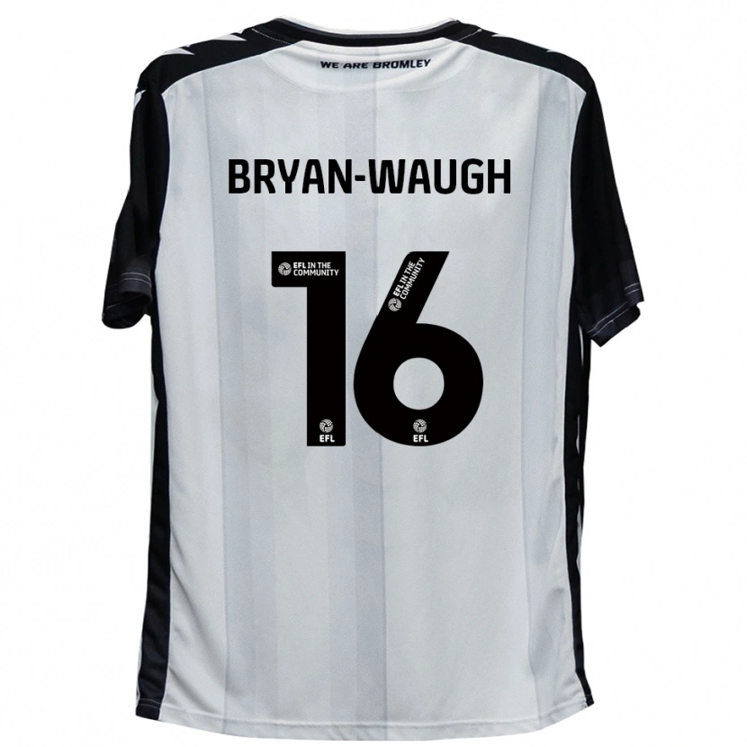 Danxen Kobiety Brandon Bryan-Waugh #16 Biały Czarny Domowa Koszulka 2025/26 Koszulki Klubowe