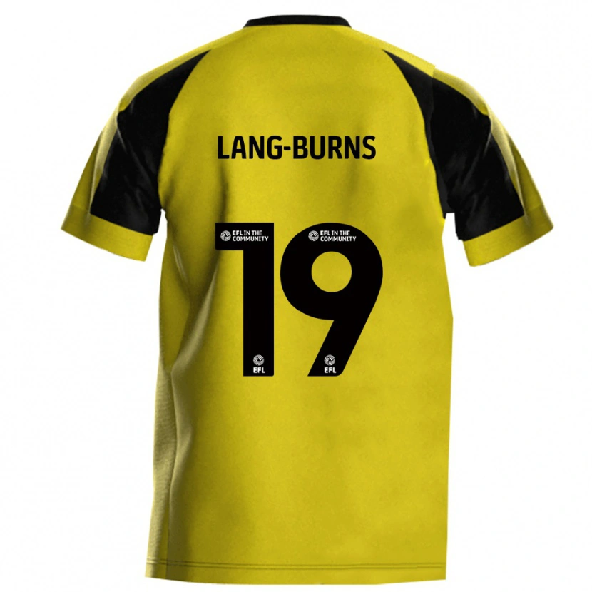 Danxen Kobiety Olly Lang-Burns #19 Żółty Szary Domowa Koszulka 2025/26 Koszulki Klubowe