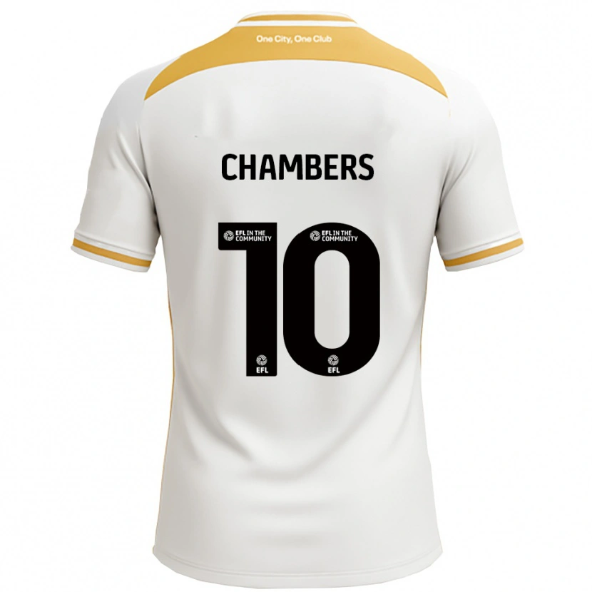 Danxen Kobiety T'yanna Chambers #10 Biały Złoty Domowa Koszulka 2025/26 Koszulki Klubowe